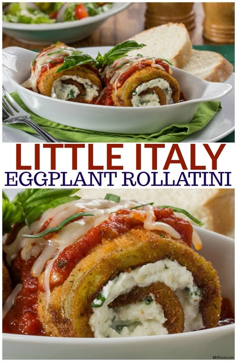 Eggplant Rollatini Recipe, Eggplant Rollatini, Eggplant Recipes Easy, Belgian Food, Eggplant Dishes, Italian Dinner, Eggplant Recipes, Little Italy, Spaghetti Sauce