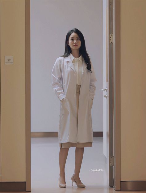 Korean Doctor Outfit, Doctor Aesthetic Outfit, Doctor Outfit Women, Outfit Dokter, Doctor Coat, Doctor Dress, Doctor Outfit, Medical Outfit, Casual College Outfits