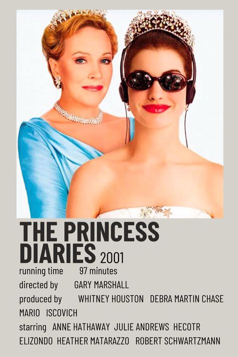 Princess Diaries Poster, The Princess Diaries 2001, Princes Diaries, Robert Schwartzman, Diary Movie, Film Polaroid, Iconic Movie Posters, Cinema Theatre, Polaroid Poster