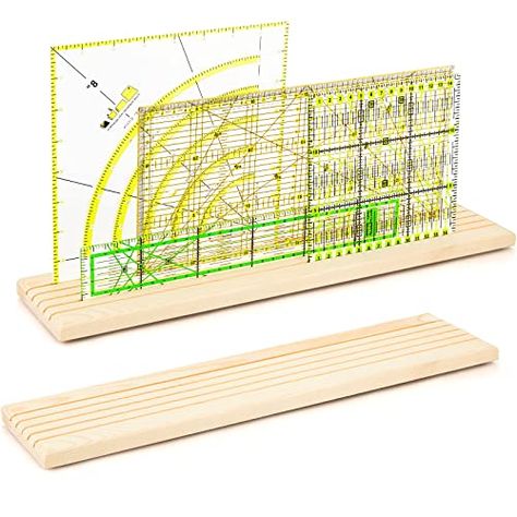 Quilting Organization, Wooden Ruler, Desk Stand, Quilting Tools, Quilting Rulers, Daily Gift, Diy Sewing Pattern, Home Office Desk, Home Office Organization