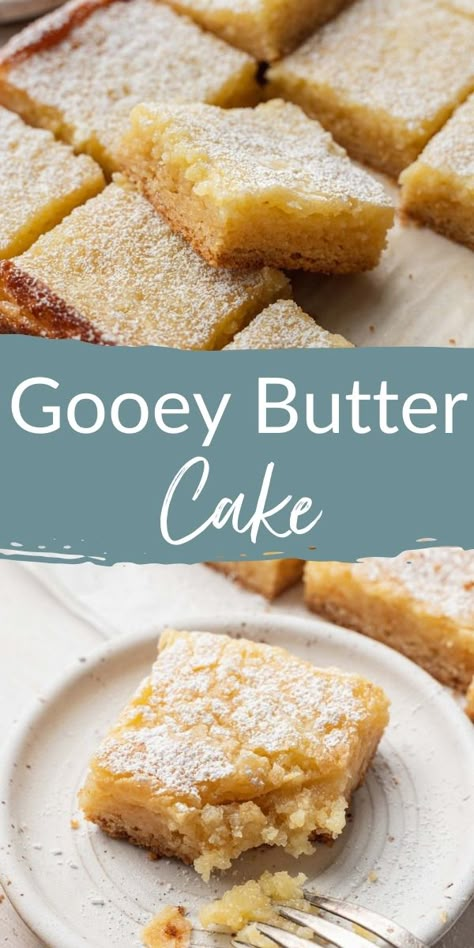 Ooey Gooey Butter Cake, Dessert Halloween, Gooey Cake, Kek Lapis, Gooey Butter, Gooey Butter Cake, Butter Cake Recipe, Torte Cupcake, Slow Cooker Desserts