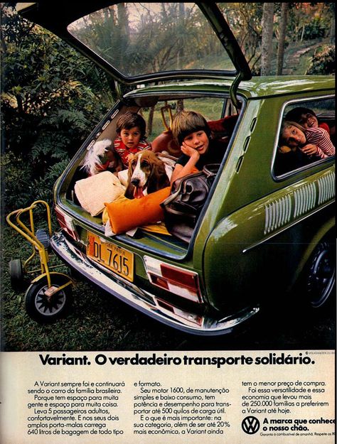 Campanha da Volkswagen para promover a alta capacidade interna da Variant nos anos 70 Volkswagen Variant, Old Volkswagen, Vw Type 3, Vw Classic, Veteran Car, Station Service, Vw Aircooled, Volkswagen Car, Kia Picanto