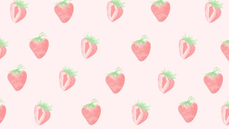 Cute summer desktop💗 Strawberry Laptop Wallpaper Aesthetic, Strawberry Background Laptop, Peach Wallpaper Laptop, Macbook Aesthetic Wallpaper Hd, Pink Background Macbook, Strawberry Laptop Wallpaper, Light Pink Wallpaper Laptop, Light Pink Desktop Wallpaper, Pink Wallpaper Laptop Hd