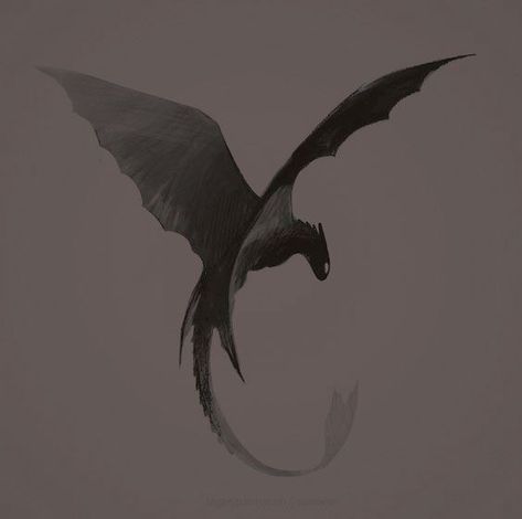 A Dragon, White, Black