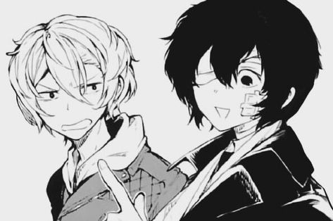 Chuuya And Dazai, Bsd Manga, Dazai And Chuuya, Chuuya X Dazai, Dazai Chuuya, Dazai X Chuuya, Chuuya Nakahara, Osamu Dazai, Manga Wall