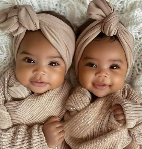 Twin Baby Girls Black, Mixed Newborn Baby Girl, Mixed Daughter, Twin Baby Photoshoot, Cute Babies Mixed, Mixed Babies Black And White, Mixed Baby Girl, Black Twin Babies, Interracial Babies