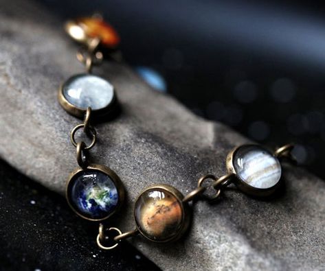 Solar System Bracelet Milky Way Planets, Galaxy Bracelet, Planets Images, Solar System Bracelet, Planet Jewelry, Galaxy Planets, Space Jewelry, Wedding Bracelets, Milky Way Galaxy