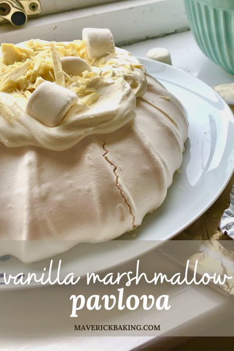 Bulk Meals, Vanilla Marshmallows, Vanilla Cream, Chocolate Frosting, Pavlova, Easy Baking, Treat Recipe, Marshmallows, Meringue