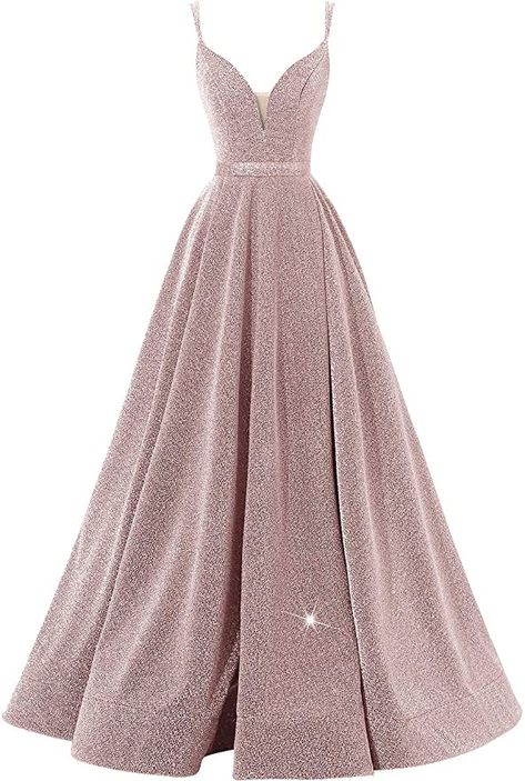 Pale Pink Prom Dress, Simple Prom Dress Long, Wedding Guest Formal, Simple Prom Dress, V Neck Prom Dresses, Pink Prom Dress, Homecoming Dresses Long, Party Kleidung, Beautiful Prom Dresses