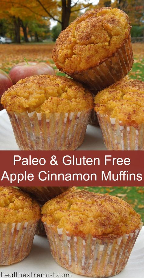 Gluten Free Apple Cinnamon Muffins, Gluten Free Apple, Coconut Flour Recipes, Apple Cinnamon Muffins, Paleo Baking, Cinnamon Muffins, Paleo Sweets, Gf Desserts, Gluten Free Muffins