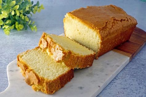 Copycat Sara Lee Pound Cake Recipe with 6 Ingredients | Taste of Home Sara Lee Pound Cake Recipe, Spice Pound Cake, Sara Lee Pound Cake, Freezer Desserts, Orange Pound Cake, Dessert Hacks, Nursing Cake, Cake Recipes At Home, Grilled Desserts