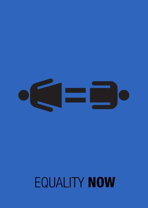 Gender Equality Poster by Raouia Boularbah, via Behance Gender Equality Poster, Slogan Design Ideas, Social Awareness Posters, Equality Poster, Slogan Ideas, Poster Idea, Awareness Poster, Swipe File, Gender Inequality