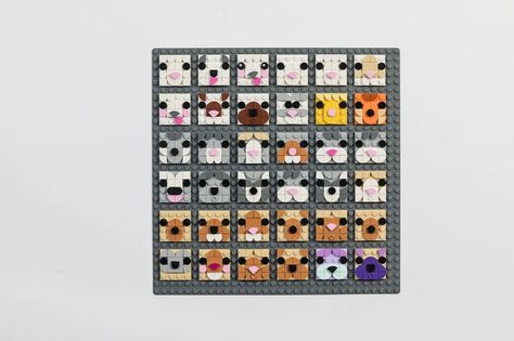 Lego launches Dots 2D pattern design range with eye-popping Camille Walala installation Lego Dots Ideas, 2d Pattern, Lego Letters, Camille Walala, Lego Dots, Dot Leaf, Lego Mosaic, Big Lego, Lego Animals