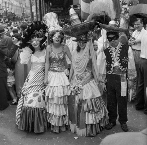 Vintage Mardi Gras #ThrowbackThursday Mardi Gras Costume Ideas, Costume Ideas, Mardi Gras