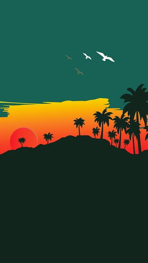 Reggae panorama Minimal Wallpaper, Japon Illustration, Inspirational Wallpapers, Minimalist Wallpaper, New Backgrounds, Cool Backgrounds, Scenery Wallpaper, Art Abstrait, Black Wallpaper