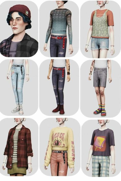 39+ Must Have Sims 4 Grunge CC (Updated 2024!) Sims 4 Grunge Cc, Sims 4 Male Clothes, Free Sims, Sims Four, Sims4 Clothes, Sims 4 Cc Packs, Sims 4 Collections, Best Sims, Sims 4 Mods Clothes