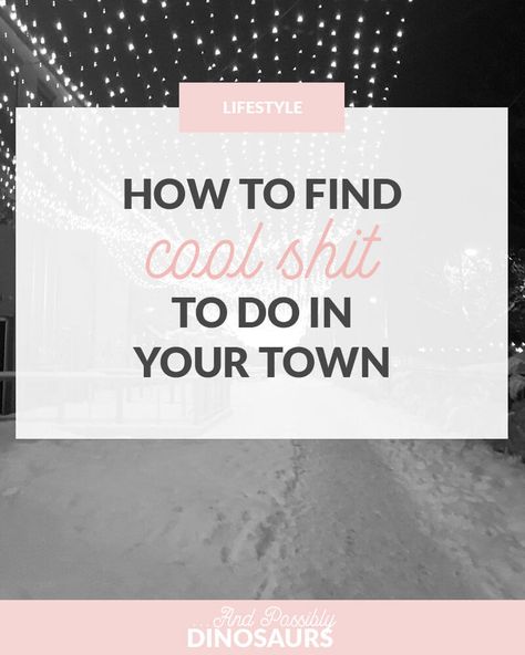 Chances are, even if you live in a small town, there are plenty of cool things to do! You just have to know where to look. Things To Do In A Small Town, Writing Prompts Quotes, Chasing Sunsets, How We Met, Cool Things To Do, Reading At Home, Local Library, Pottery Classes, Blogging Advice