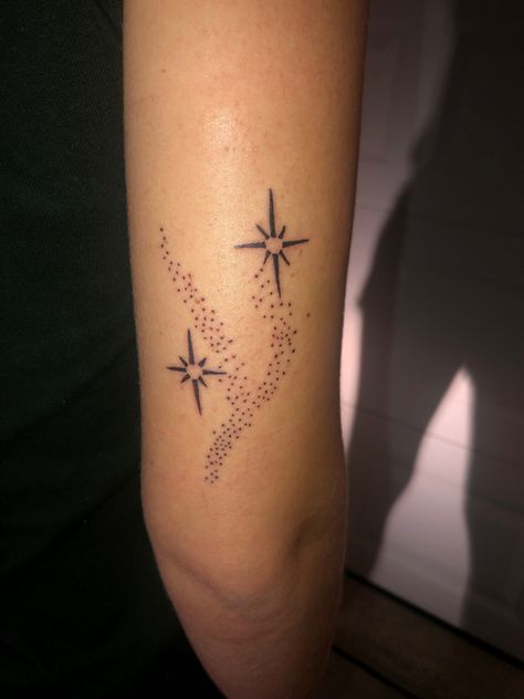 Peter Pan Second Star To The Right Tattoo, Never Land Tattoo, Second Star To The Right Tattoo, Peter Pan Star Tattoo, Peterpan Tattoo, Peter Pan Tattoos, Peter Pan Stars, Neverland Tattoo, Pan Tattoo