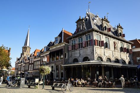 A beautiful building in Hoorn, the Netherlands Hoorn Netherlands, South Holland, Cultural Capital, Interesting Buildings, Off The Beaten Path, Old City, Beautiful Buildings, Beautiful Places To Visit, Amazing Destinations