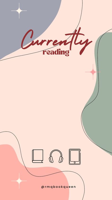 Template for your current reads to post on insta stories🥰😍 with icons to circle if youre reading a physical, audiobook, or ebook copy! Audiobook Template, Current Read Template, Currently Reading Template, Reading Template, Bookstagram Templates, Bookstagram Ideas, Book Review Template, Review Template, Book Templates