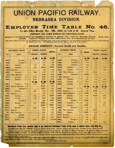 union pacific On Track and On Time: Employee Timetables  1866 Journal Covers Ideas, Train Timetable, Junk Journal Covers, Steampunk Images, Train Drawing, Train Map, Railroad Art, Milwaukee Road, Train Route