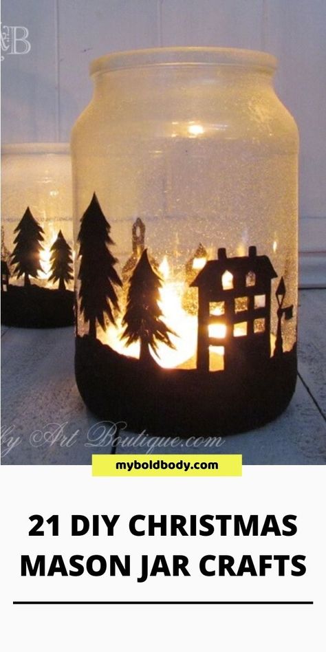 Christmas Day Crafts For Adults, Christmas Crafts Jars, Jars With Lights Inside Christmas, Mason Jar Luminaries Christmas, Light Up Mason Jars Diy, Christmas Crafts Glass Jar, Christmas Light Jars Diy Projects, Mason Jar Lights Christmas, Lighted Mason Jars Diy