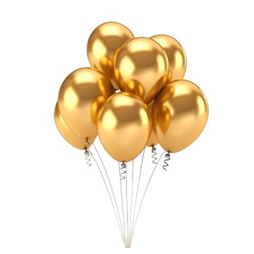 Golden Balloons Png, Gold Balloons Png, Ballons Decoration Birthday, Congratulations Background, Gold Birthday Background, Birthday Celebration Background, Birthday Ballon, Anniversary Background, Golden Balloons