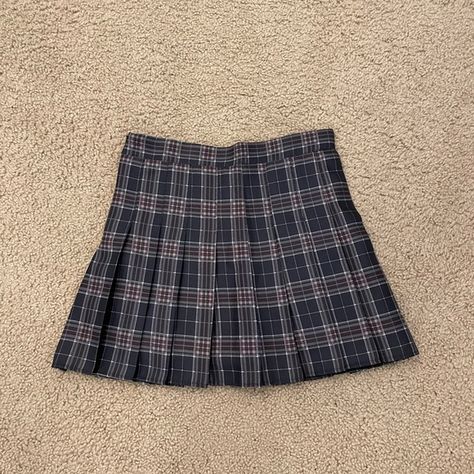 Navy blue plaid skirt Navy Blue Plaid Skirt, Simple Workout Routine, Dark Blue Plaid, Simple Workout, Blue Plaid Skirt, Navy Blue Skirt, Plaid Mini Skirt, Plaid Skirt, Plaid Skirts