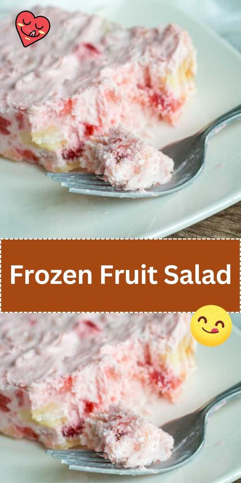 A refreshing and colorful salad made with a variety of frozen fruits, often mixed with a creamy dressing or whipped topping, perfect for a summer treat or a light dessert. Grams Frozen Fruit Salad 12 Tomatoes, Grams Frozen Fruit Salad, Frozen Fruit Salad, Frozen Fruit Salads, Recipes With Cool Whip, Fruit Salad With Marshmallows, Marshmallow Desserts, Colorful Salad, Light Dessert