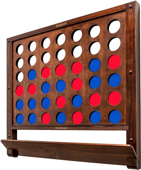 4 In A Row Game, Life Size Games, Home Game Room, 4 In A Row, Connect Four, Wall Game, Stud Walls, Concrete Wall, Family Game Night