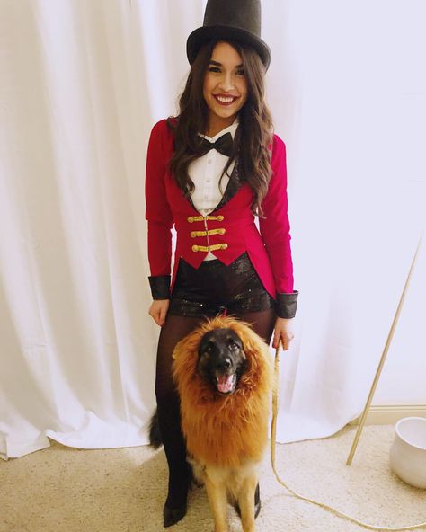 Ringleader Costume Womens, Circus Master Costume Women, Lion And Ring Master Costume, Diy Lion Tamer Costume Women, Ring Leader Costume Womens, Circus Couple Costume, Diy Ringmaster Costume Women, Lion Tamer Costume Women, Ringmaster Costume Womens