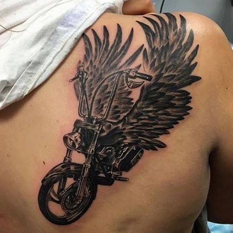 . Moto Tattoo, Motorcycle Tattoo, Harley Davidson Tattoos, Motorcycle Tattoos, Bike Tattoos, Ink Inspiration, Dad Tattoos, Memorial Tattoo