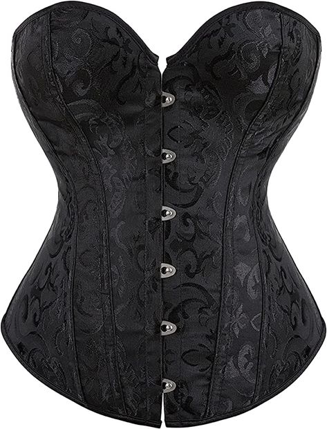 The Corset is lined in cotton material for durablity and support, and protect the exterior fabric. This Vintage Boned corset gives you firm muscle control and instant waist reduction. A beautiful piece for your collection, the corset is boned for support with high quality workmanship and SUPER SOFT material to sculpt an hourglass figure. A must have fashion accessories and a waist cincher to your wardrobe. Bustier Top Corsets, Corset Bustier Top, Corset Styles, Satin Bustier, Ll Bean Women, Corset Bustier, Overbust Corset, Floral Denim, Bustier Top