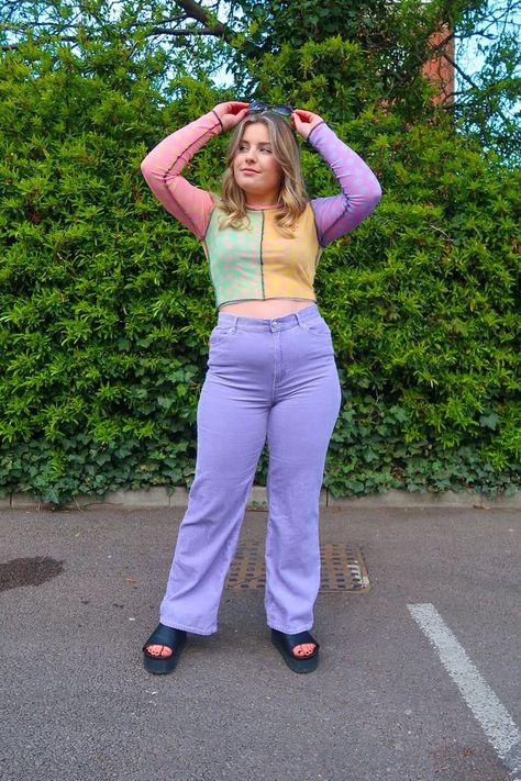 Colourful Outfits Midsize, Funk Outfit, Chubby Outfits, Colorful Style Outfits, Plus Size Aesthetic, Plus Size Aesthetic Outfits, Chubby Girl Fashion, Chubby Girl Outfits, Autumn Fashion Curvy