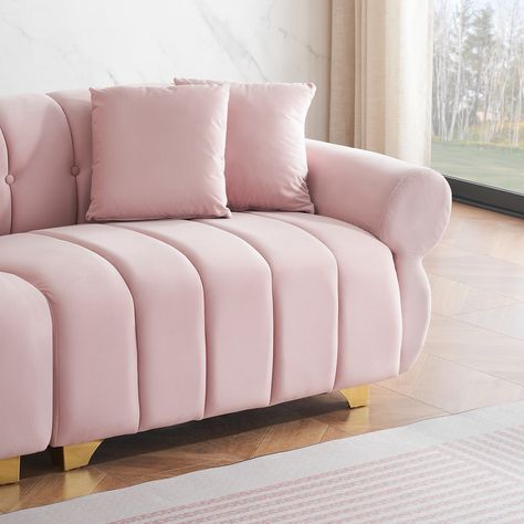 Pink sofa living room ideas