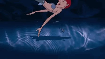 The Little Mermaid Part of Your World gif Part Of Your World, Little Mermaid, Mermaid Gif, Disney Gifs, Mermaid Aesthetic Gif, Mermaid Animation Gif, Disney Princess Gif, Ariel Boat Scene, Ariel Screencaps