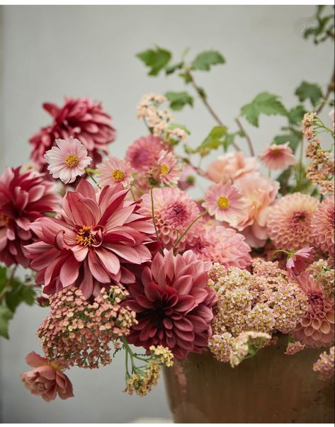 Dahlia Flower Arrangements, Slow Flower, Bed Threads, Rose Floral Arrangements, Dahlia Bouquet, Rose Flower Arrangements, Rose Centerpieces, Cut Flower Garden, Bouquet Arrangements