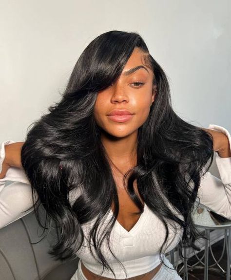 40 Side-Swept Bangs Hairstyles Trending in 2024 Curly Bob Hairstyles Black Women, Bob Hairstyles Black Women, Short Hair With Side Bangs, Long Layered Hair With Side Bangs, Curtain Bangs Side Part, Side Part Bangs, Curly Hairstyles Men, Haircuts For Long Hair With Bangs, Men Curly Hairstyles