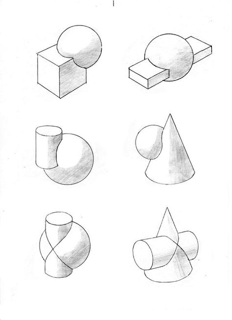 Interpenetration Art, 3d Geometric Shapes Drawing, 3d Shapes Drawing, Geometric Shapes Drawing, Structural Drawing, Perspective Drawing Architecture, Perspective Drawing Lessons, Geometric Shapes Art, Architecture Sketchbook