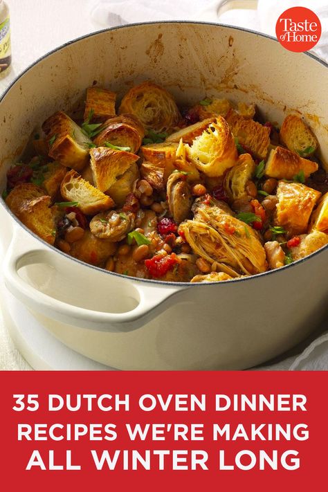 Le Creuset Soup Recipes, 3 Quart Dutch Oven Recipes, Dutch Oven One Pot Meals, Insta Pot Dutch Oven Recipes, Instapot Dutch Oven Recipes, Recipes For Dutch Oven Meals, Easy Oven Dinner Recipes, One Pot Dutch Oven Meals, Dutch Oven Recipes Dinners