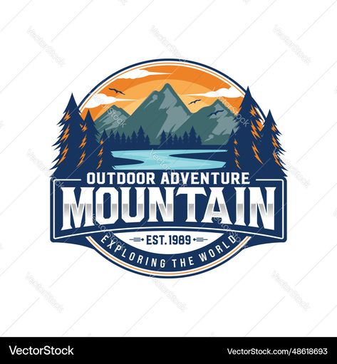 Mountain Logo Design, Mountain Logo, Logo Styles, Mountain Logos, Adventure Design, Adventure Art, Freelance Graphic Design, Fashion Logo, Design Vector