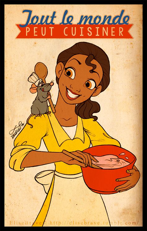 Ratatouille Disney, Tiana Disney, Princesa Tiana, Disney Crossover, Film Disney, Princess And The Frog, Princess Tiana, Disney Favorites, Animation Movie