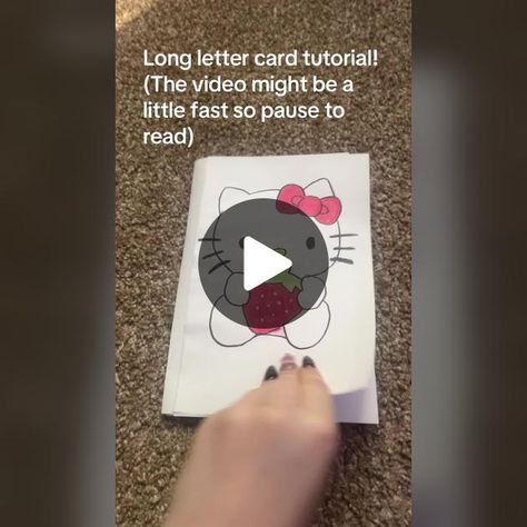 TikTok · ??? Long Letters To Boyfriend On Paper Pull, Long Love Letter Card Tiktok Trend, Long Letter Tutorial, Long Letter Card Tiktok Pull, Letter Tutorial, Long Letter, Letters To Boyfriend, Card Tutorial, Lettering Tutorial