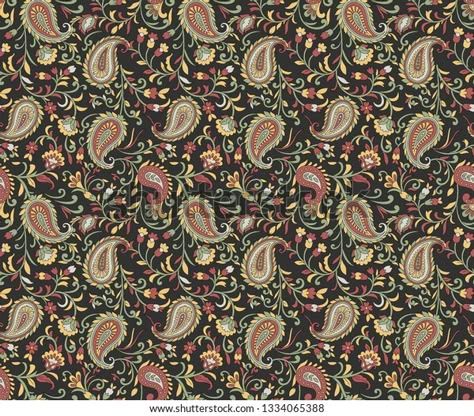 Seamless Paisley Pattern, Kani Pattern, Kalamkari Pattern, Ajrakh Pattern, Paisley Print Design, Floral Pattern Wallpaper, Botanical Flower Art, Ajrakh Prints, Kashmiri Shawls