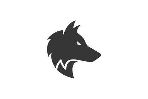 Head Logo Design, Logo Font Design, Wolf Icon, Silhouette Head, Wolf Kids, Wolf Logo, Wolf Silhouette, Wolf Artwork, Logo Design Inspiration Creative