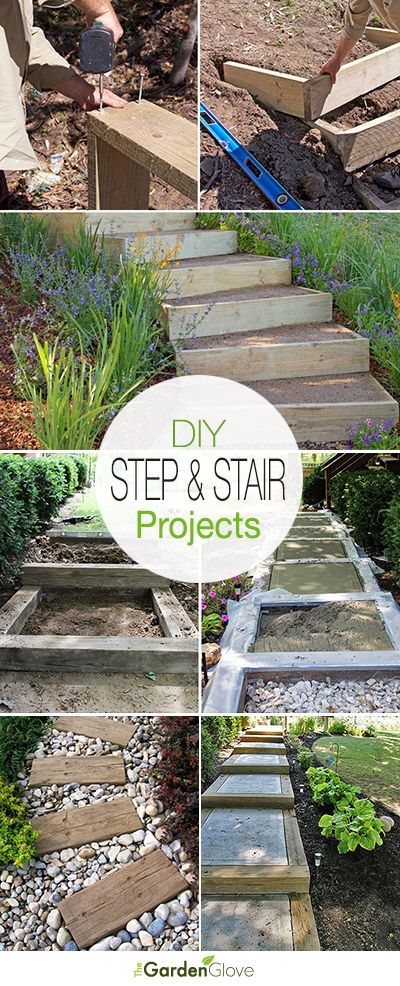 DIY Garden Steps and Outdoor Stairs • A round-up with great ideas & tutorials of step and stair projects for the garden and yard! Landscape Stairs, Diy Step, Garden Stairs, Outdoor Steps, Garden Steps, Outdoor Stairs, Diy Stairs, Diy Outdoor Decor, Have Inspiration