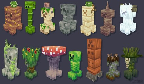 Joosh on Twitter: "Creepers!… " Minecraft Mobs Mod, Minecraft Addons, Mc Mods, Bangunan Minecraft, Minecraft Drawings, Skin Minecraft, Minecraft Mobs, Minecraft Construction, Minecraft Blueprints