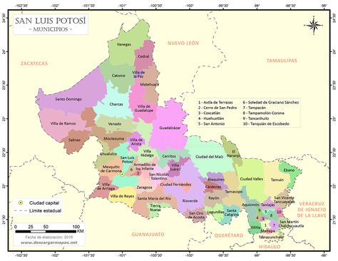 Mapa de municipios de San Luis Potosí | DESCARGAR MAPAS Mexico Shirt, Fox Trot, Mexico Shirts, Mexico Map, Best Places To Travel, Places To Travel, History, Travel, Quick Saves