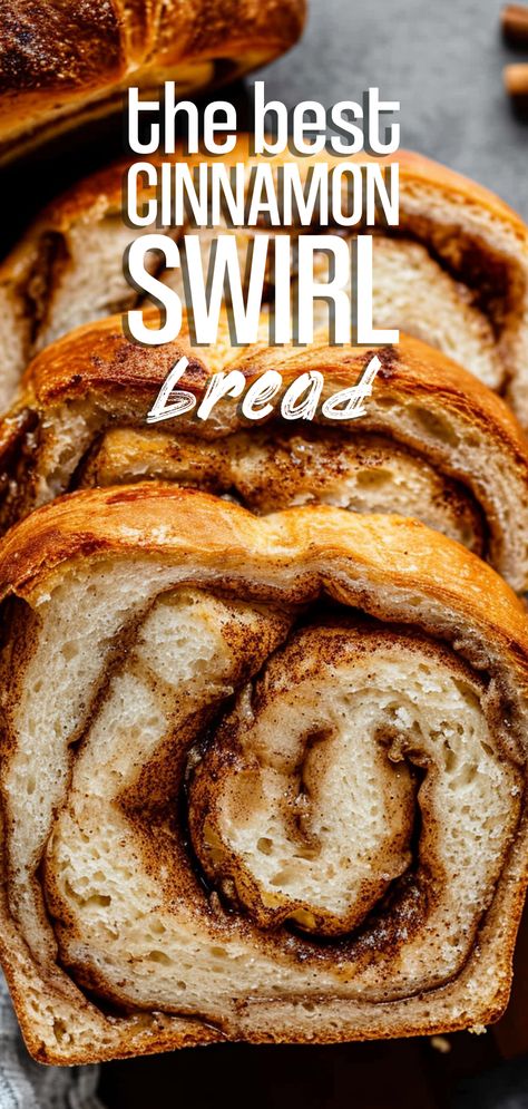 Cinnamon Swirl Bread [2 Hours] – Chasety Delicious Homemade Bread, Recipe For Cinnamon Bread, Bread Recipes Oven, Cinammon Swirl Bread, Sweet Bread Loaves, Flavored Homemade Bread, Cool Bread Recipes, Things To Make Homemade Food, Cinnamon Brioche Bread Recipe