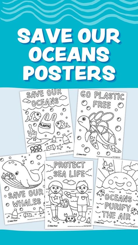 Click, download and learn about ocean conservation. printable posters printable art prints ocean ocean poster ocean art Free Poster Printables, Ocean Poster, Save The Ocean, Conservation Art, Ocean Activities, Save Our Oceans, Summer Reading Program, Printable Posters, Ocean Crafts